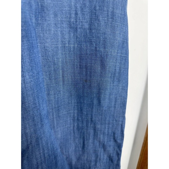 Cloth & Stone Anthropologie Womens Bell Sleeve Chambray Shift Dress Blue Size M - Picture 4 of 7